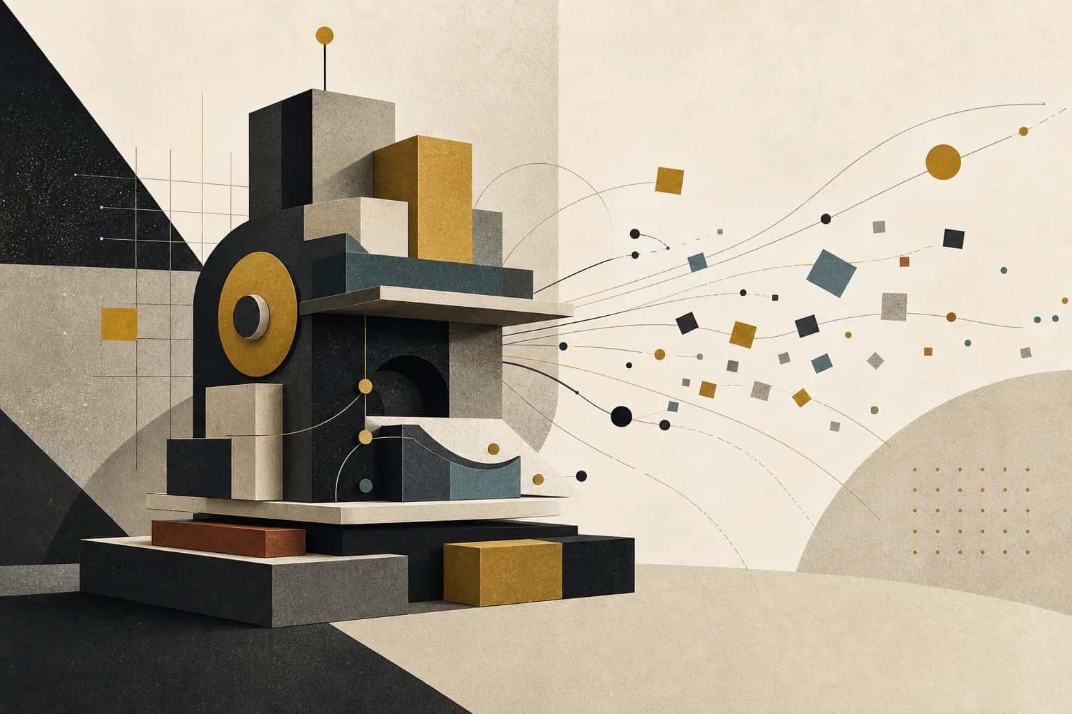Abstract modernist tool structure attracting useful lead signals
