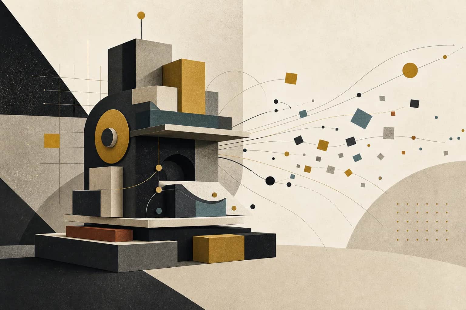 Abstract modernist tool structure attracting useful lead signals